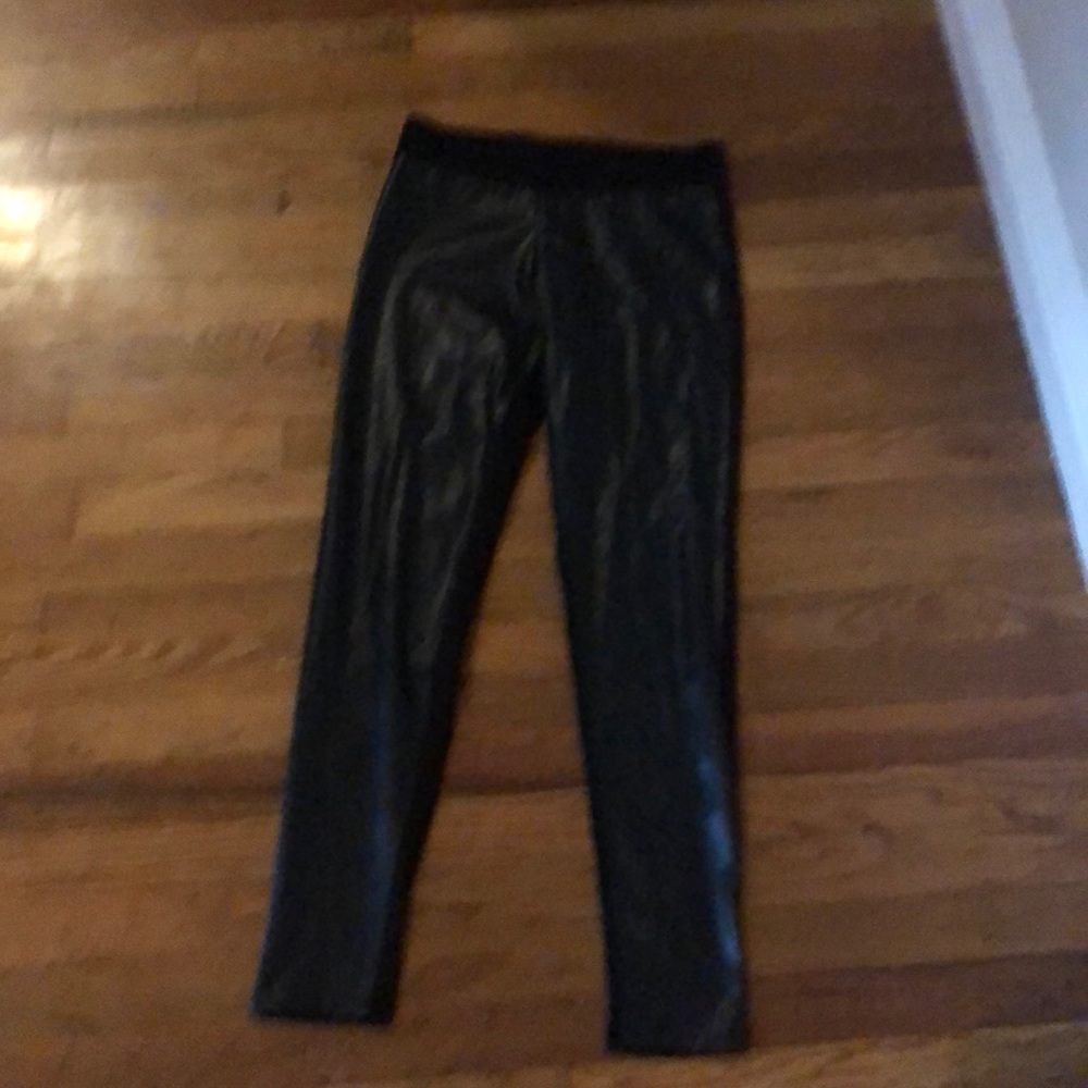 Black leather pants